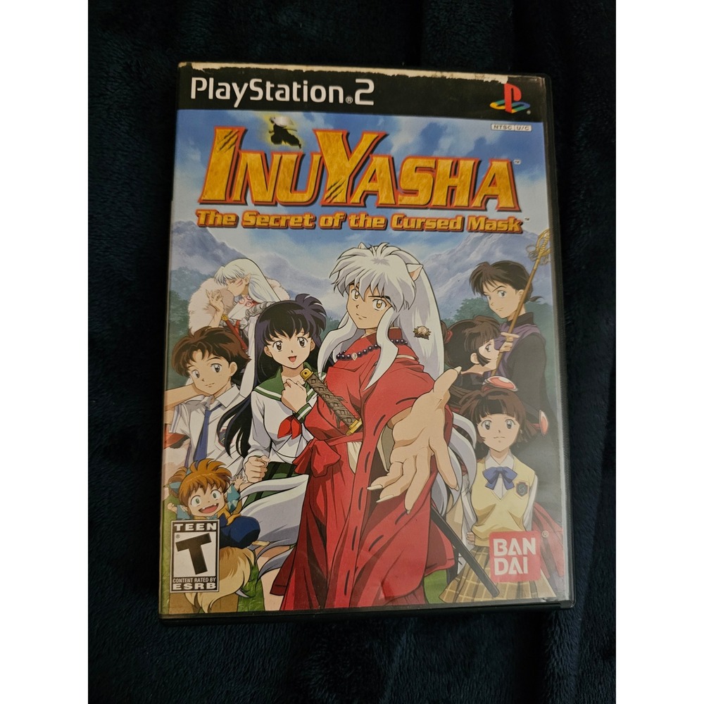 InuYasha The Secret of the Cursed Mask PS2 PlayStation 2 Case and Manual Only